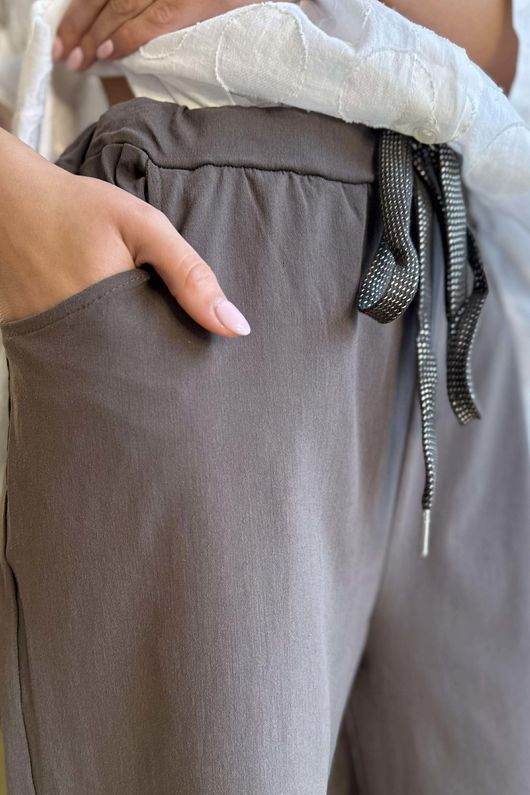 Luxury Raw Kick Magic Trouser Chocolate